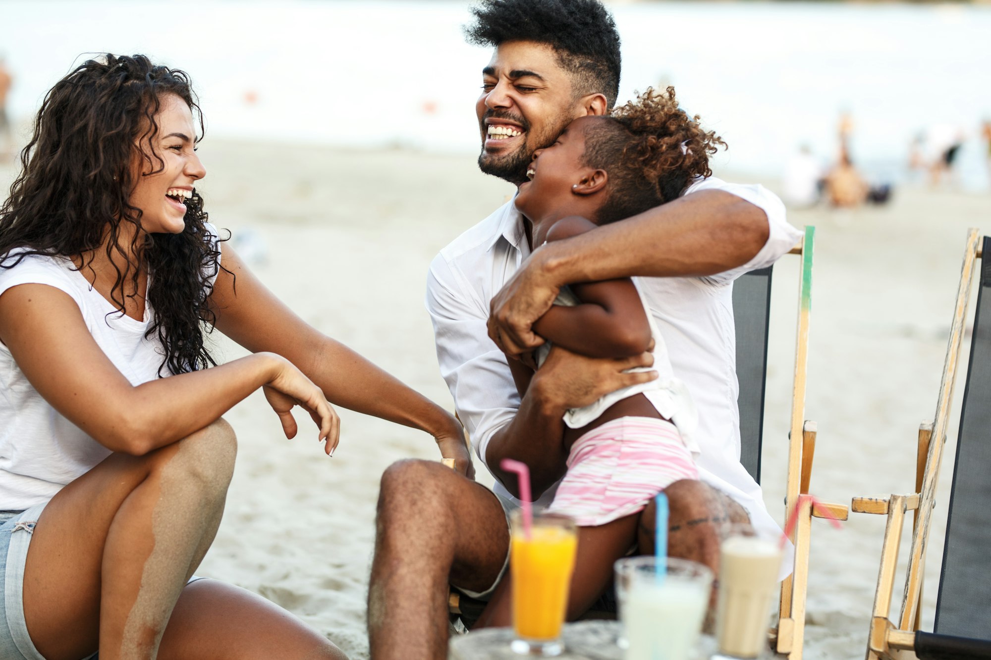 Mixed race family